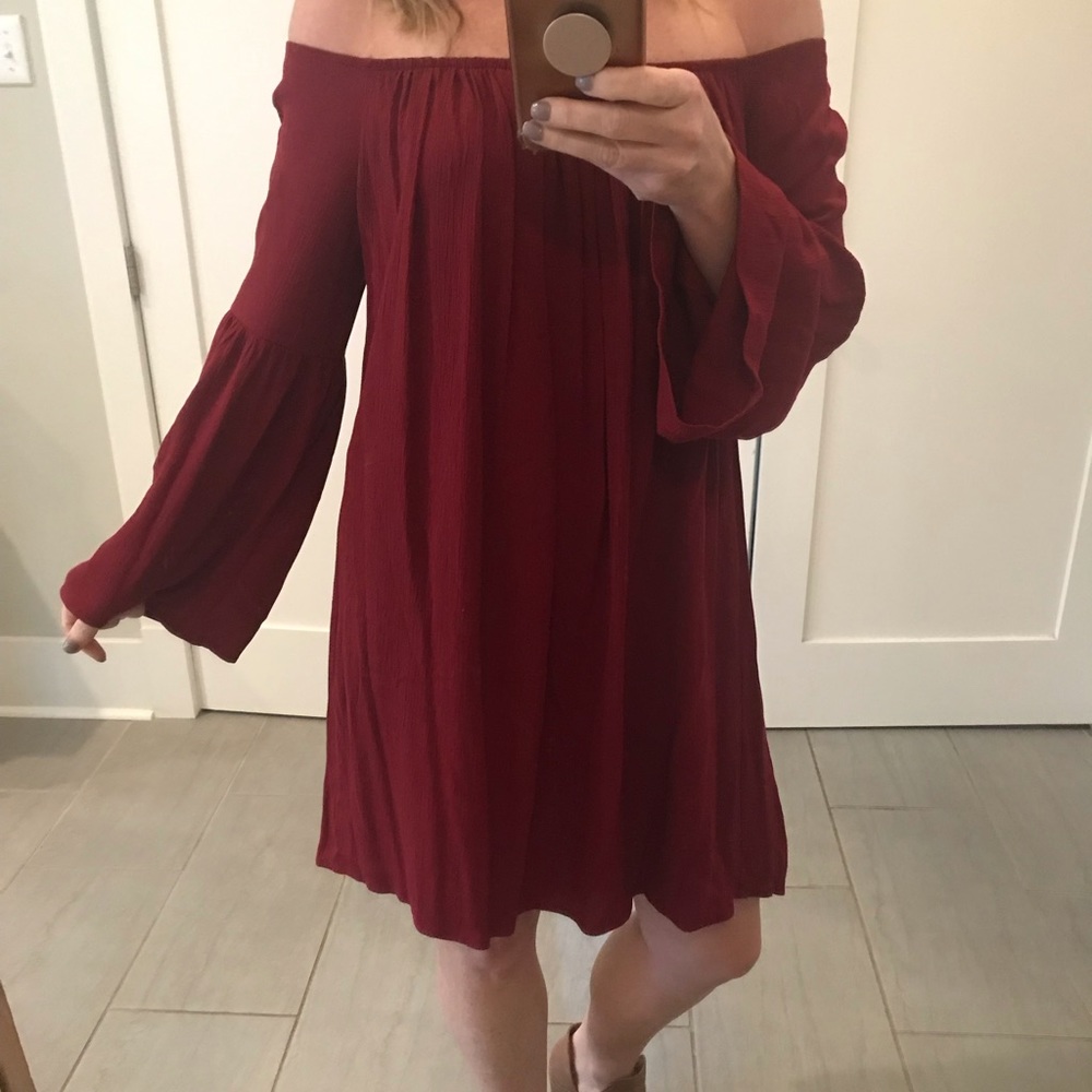 Boho off shoulder dress